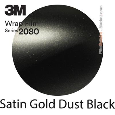 3M 2080 SP242 - Satin Gold Dust Black