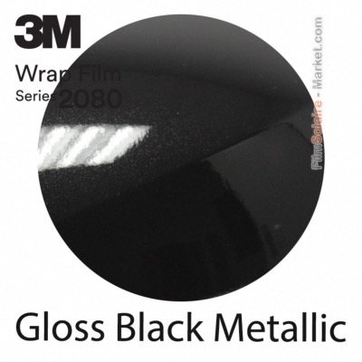 3M 2080 G212 - Gloss Black Metallic