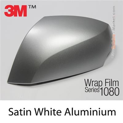3M Wrap Film "Satin White Aluminium