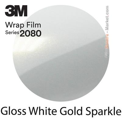 3M 2080 GP240 - Gloss White Gold Sparkle