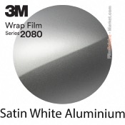 3M 2080 S120 - Satin White Aluminium